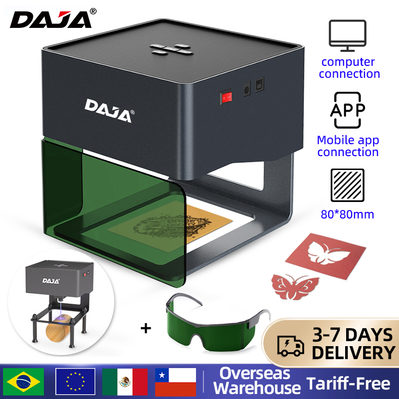 Rotary Axis Laser Engraver - Daja dj6 mini gravador a laser