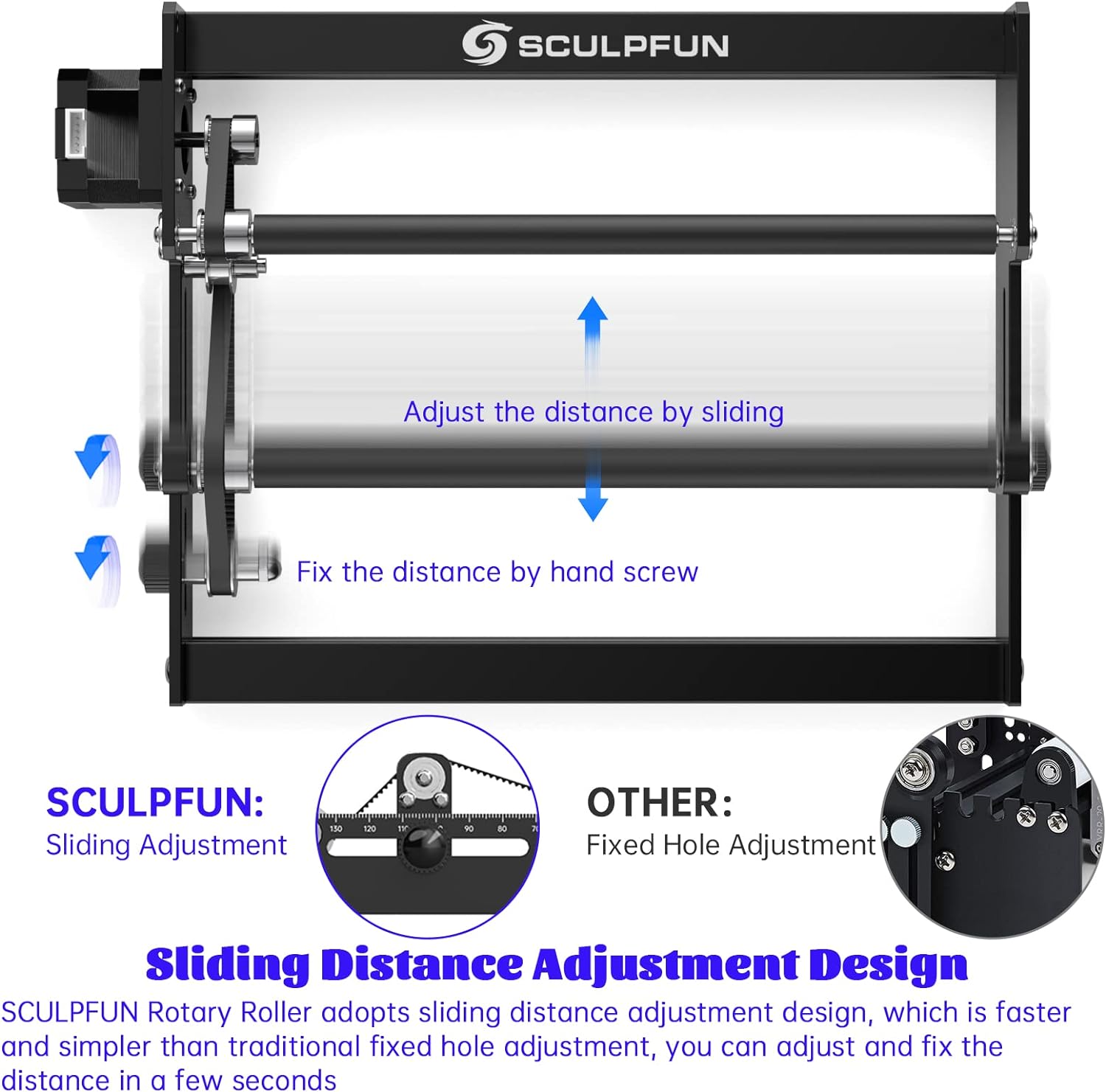 Rolo rotativo a laser SCULPFUN - Rotary Axis Laser Engraver avaliação e preço