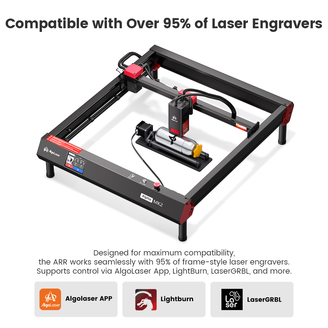 AlgoLaser Rotary Roller 360 °  - Rotary Axis Laser Engraver avaliação e preço