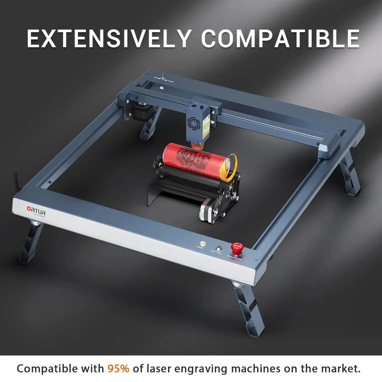 Peças de ferramentas de rolo r - Rotary Axis Laser Engraver avaliação e preço